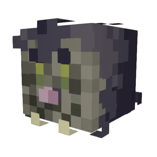 ThaUnoFish Minecraft avatar head, 3D render