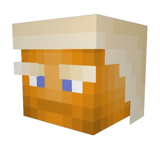 ThaWaterBoy Minecraft avatar head, 3D render