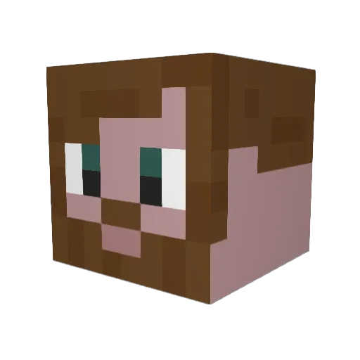 Tha_D1aMonD_NL Minecraft avatar head, 3D render