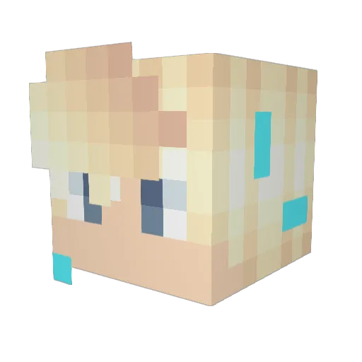 Tha_Finesse_Kid Minecraft avatar head, 3D render