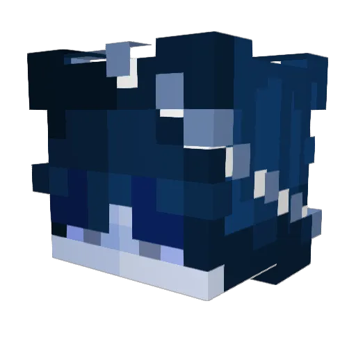 ThaaMaxim Minecraft avatar head, 3D render