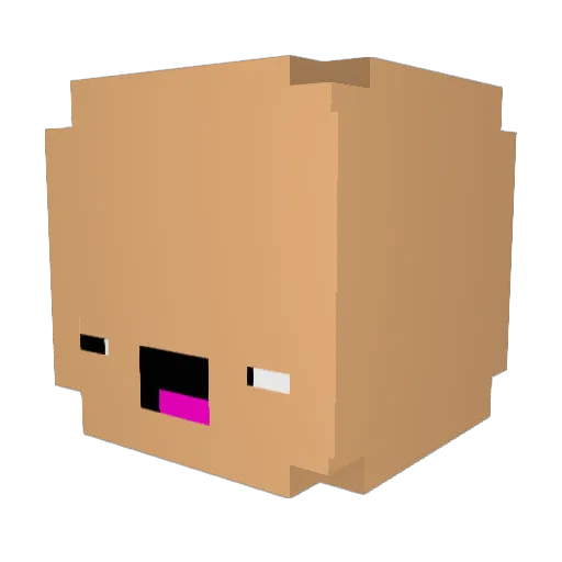 ThaamThaaps Minecraft avatar head, 3D render