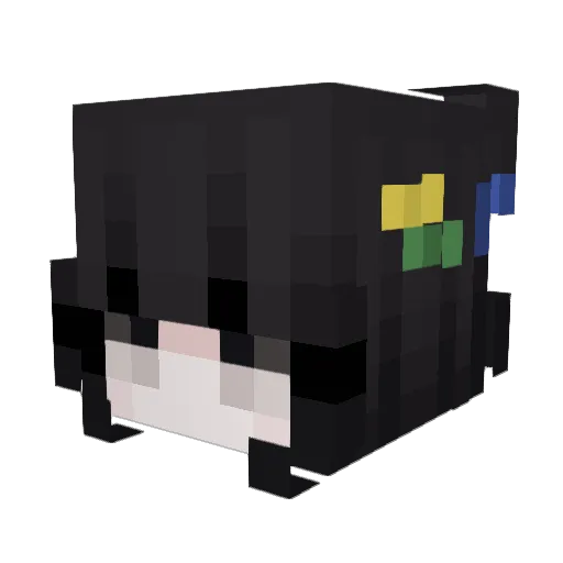 ThaayzZ Minecraft avatar head, 3D render