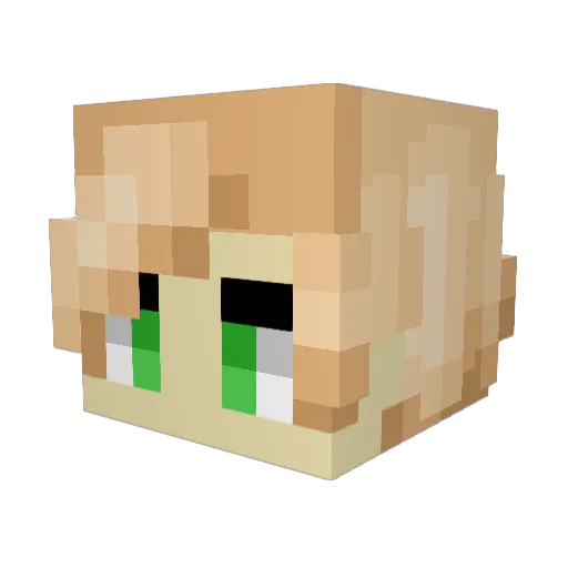 Thadd01 Minecraft avatar head, 3D render