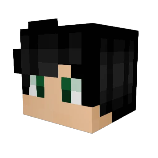 Thaddous Minecraft avatar head, 3D render
