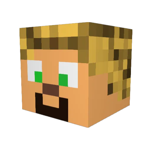 ThadeusFartcuffs Minecraft avatar head, 3D render