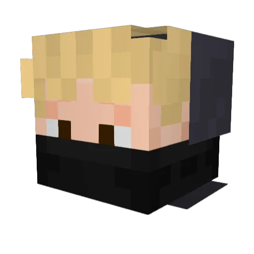 ThadomInator478 Minecraft avatar head, 3D render