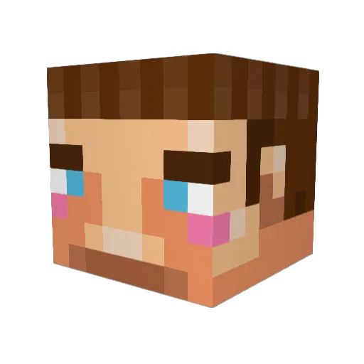 Thadworth Minecraft avatar head, 3D render