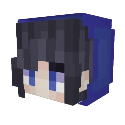 Thaelas17 Minecraft avatar head, 3D render