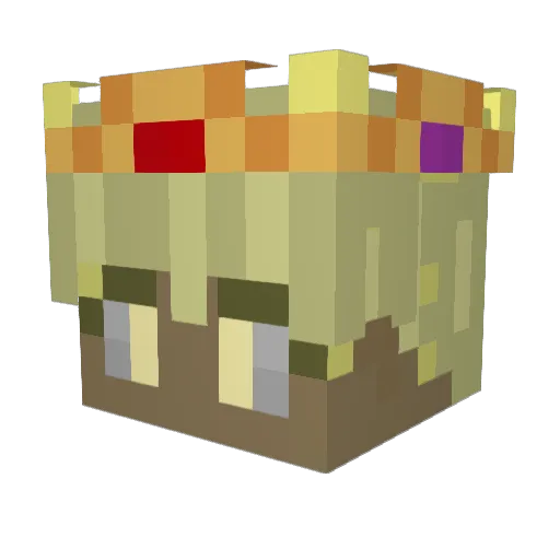 Thaeren_ Minecraft avatar head, 3D render