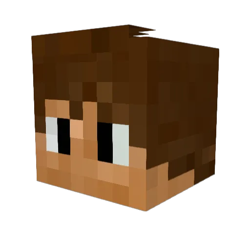 Thag3 Minecraft avatar head, 3D render
