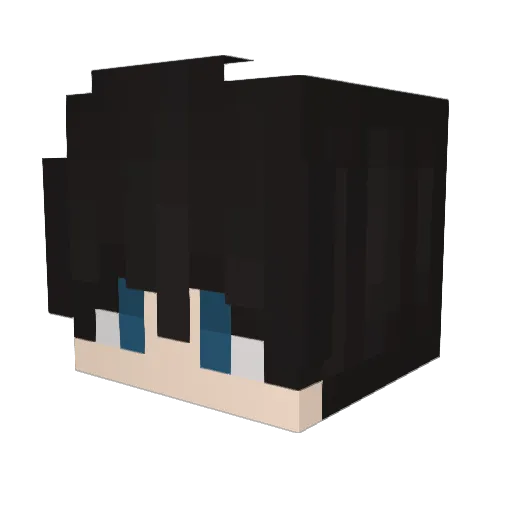 ThaiGodOfWar Minecraft avatar head, 3D render