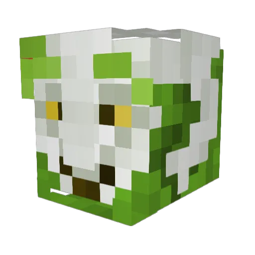 ThaiNoodles Minecraft avatar head, 3D render