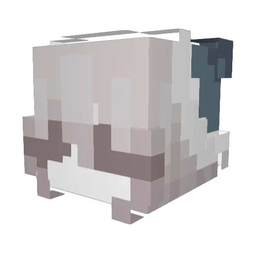 ThaiTuNamKi Minecraft avatar head, 3D render