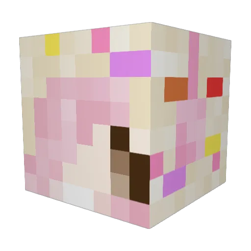ThaigirlDG Minecraft avatar head, 3D render