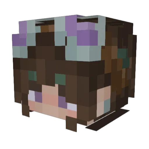 Thaim1095 Minecraft avatar head, 3D render