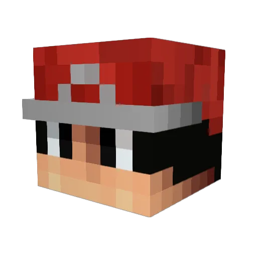 Thaioh Minecraft avatar head, 3D render
