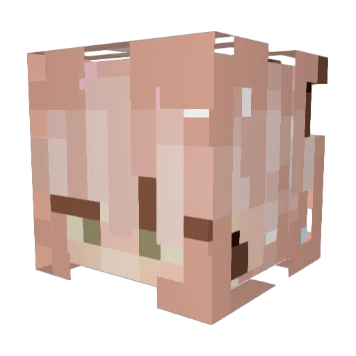 Thalaeia Minecraft avatar head, 3D render
