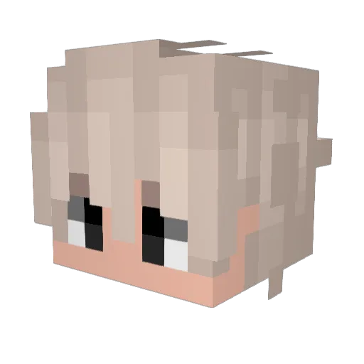 Thalasyn Minecraft avatar head, 3D render