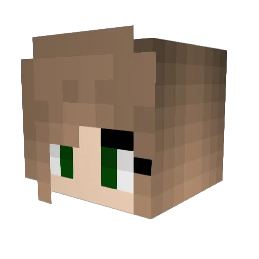 ThaliaL03 Minecraft avatar head, 3D render