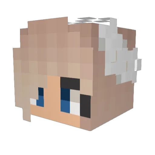 Thalia_1000 Minecraft avatar head, 3D render