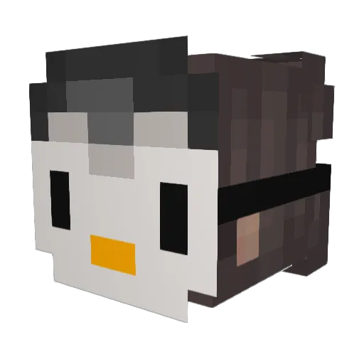Thalie124 Minecraft avatar head, 3D render
