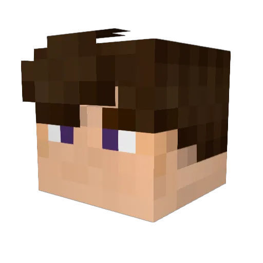 Thalkion Minecraft avatar head, 3D render