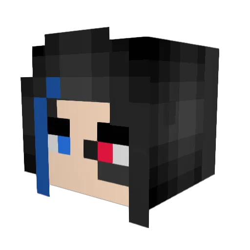 Thalmes Minecraft avatar head, 3D render