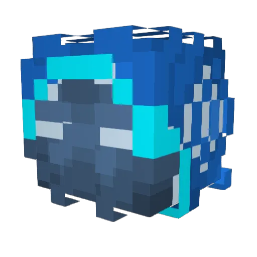 Thalohs Minecraft avatar head, 3D render