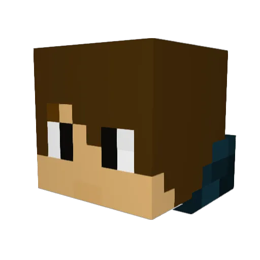ThanWall Minecraft avatar head, 3D render