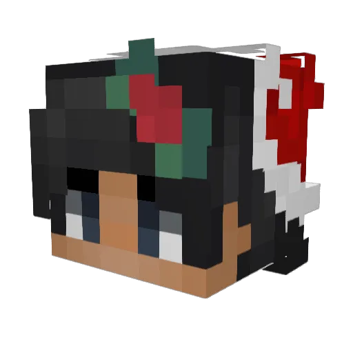 Thanakiz Minecraft avatar head, 3D render