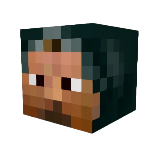 Thanatopolis Minecraft avatar head, 3D render
