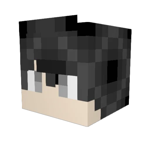 Thanatos14 Minecraft avatar head, 3D render