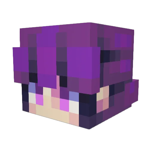 Thanatos221 Minecraft avatar head, 3D render