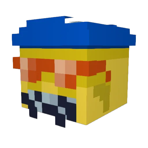 ThanatosGM Minecraft avatar head, 3D render