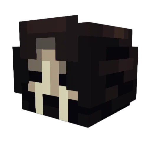 Thanatos_X Minecraft avatar head, 3D render