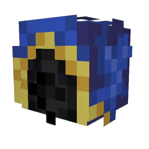 Thanatosyaboy Minecraft avatar head, 3D render
