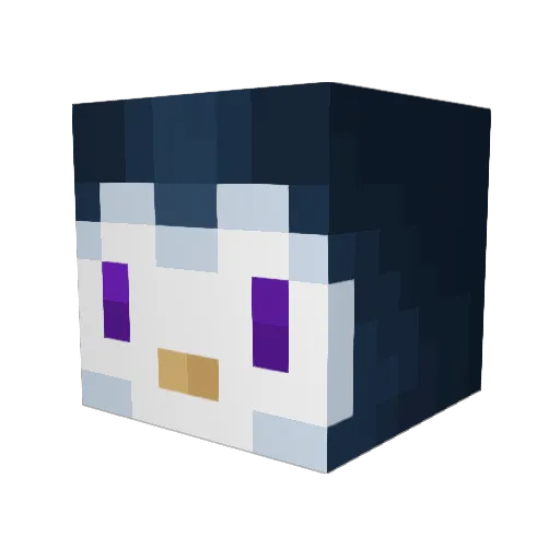ThaneThanatous Minecraft avatar head, 3D render