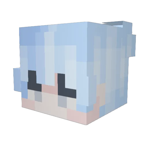 Thang6 Minecraft avatar head, 3D render