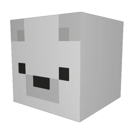 ThangV Minecraft avatar head, 3D render