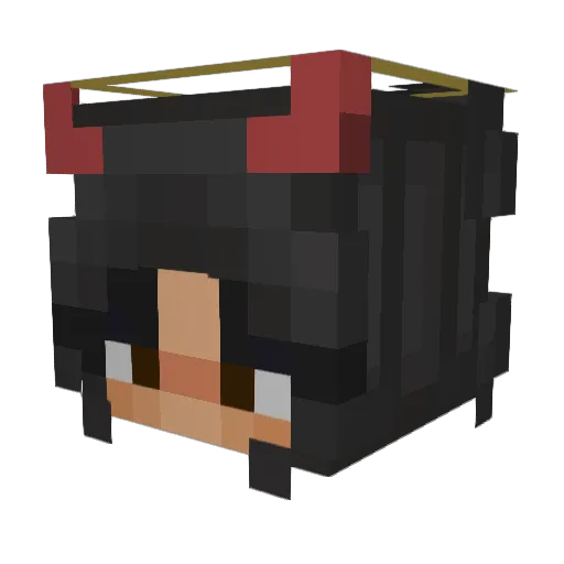 Thani_ Minecraft avatar head, 3D render