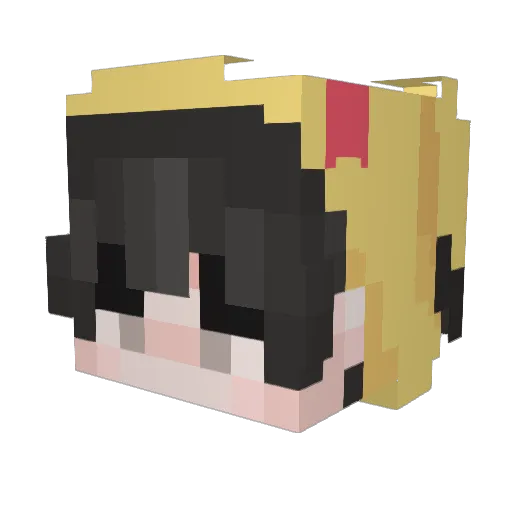 ThankHieu Minecraft avatar head, 3D render