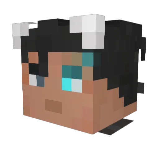 ThankTheeLord Minecraft avatar head, 3D render