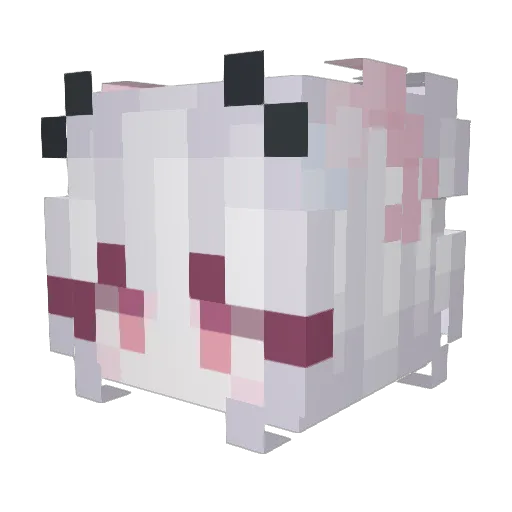 ThankYouMOD Minecraft avatar head, 3D render