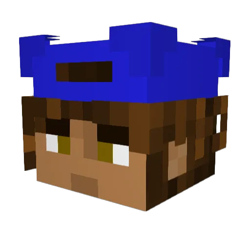 Thankey7 Minecraft avatar head, 3D render