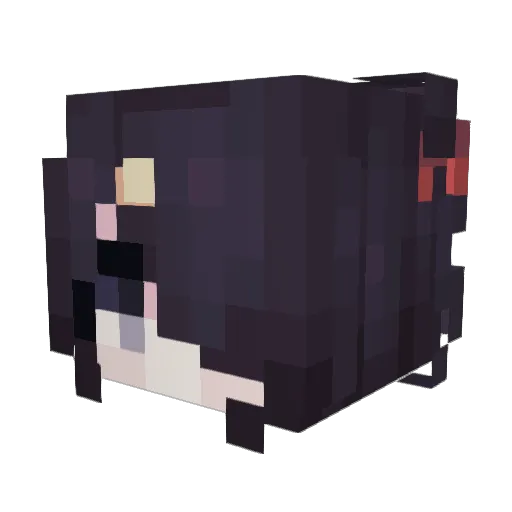Thankies Minecraft avatar head, 3D render