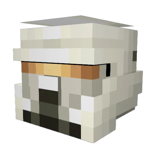 ThanksBoussh Minecraft avatar head, 3D render