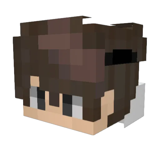 ThankyouMrGuo Minecraft avatar head, 3D render