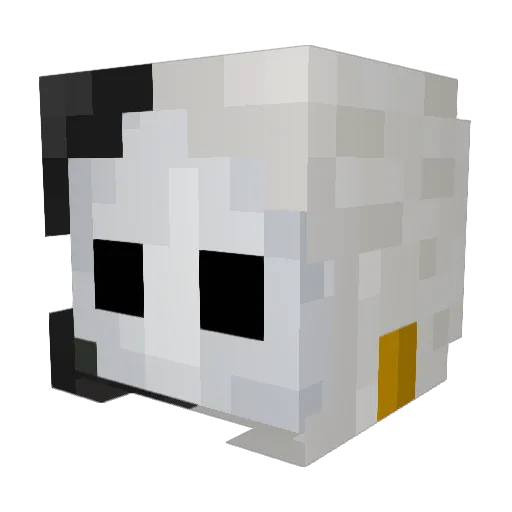 Thannix Minecraft avatar head, 3D render