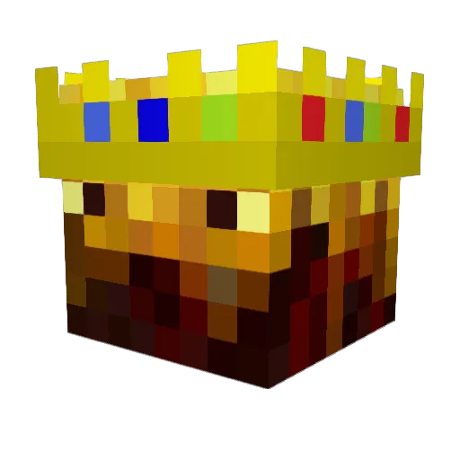 Thannn Minecraft avatar head, 3D render